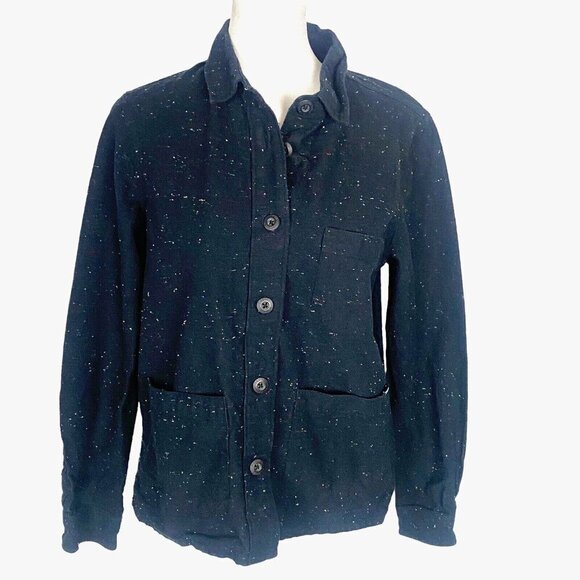 DAKINE Shirt Shacket Long Sleeve Button Down Confetti Speckle Black S 48-24 - Picture 1 of 16